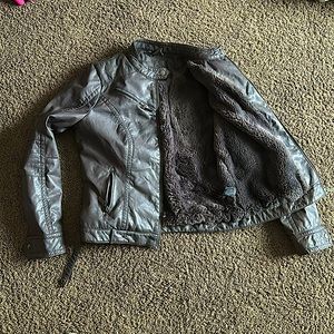 L2 motorcycle jacket fur lined very warm